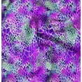 thumbnail image 1 of Soimoi Purple Rayon Fabric Leopard Animal Skin Printed Fabric 1 Yard 56 Inch Wide, 1 of 6