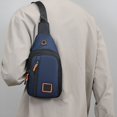 thumbnail image 4 of Under $5! Rvasteizo Crossbody Sling Bag, Men's Casual And Fashionable Chest Bag With Large Storage Capacity Thickened Thickened Fabric Multifunctional Waterproof Chest Bag, 4 of 5
