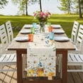 thumbnail image 4 of Table Runners 90 Inches Long Dress Scarves, White Daisy Farmhouse Coffee/Dining/Kitchen Table Runner for Living Room, Spring Floral Elegant Pastoral Bees Watercolor 13x90 Inch, 4 of 9