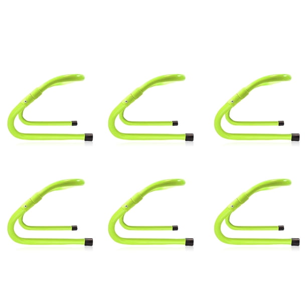 Sonducket Paquete de 6 vallas de velocidad, ayudas de entrenamiento ajustables plegables, vallas de plástico reutilizables para interiores y exteriores, Ropa Deportiva, Zapatos Sonducket OD022119-00