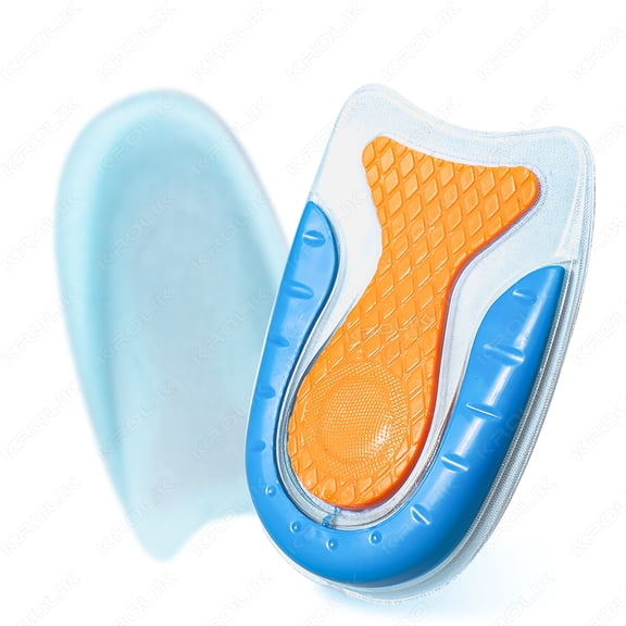 U-Shaped Silicone Gel Heel Pads, Soft Cushion Heel Inserts for Men Women Comfort Heel Support Insoles for Daily Walking Standing, 1Pair,S for Woman