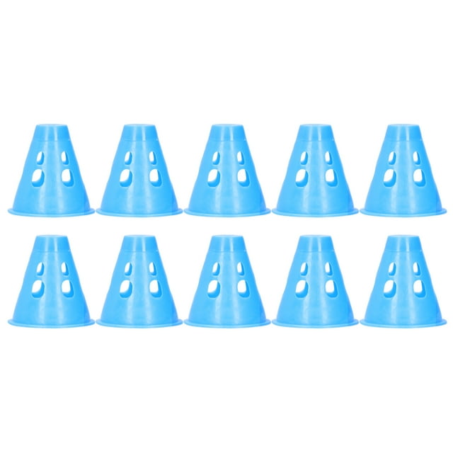 Tapa De Advertencia De Luz De Tienda, Tapa De Advertencia De Clavo De Tienda ABS Portátil Duradera Azul De 10 Piezas, Para Barbacoa De Camping ANGGREK Tent Nail Warning Cap