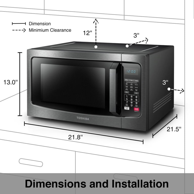 Toshiba ML2-EC42SAESS 1.5 Cu. Ft. Convection Microwave, Stainless 