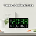 thumbnail image 3 of sunsanly Digital Wall Clock Large Display Auto Dimming Easy-Setup Temperature Calendar Countdown Timer Silent Hanging Clock, 3 of 8