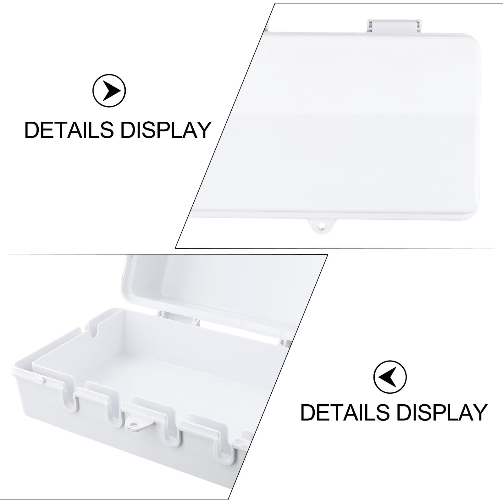 BTOER Rainy Conditions Outdoor Electrical Box Outdoor Plug Box 6 Outlets Design