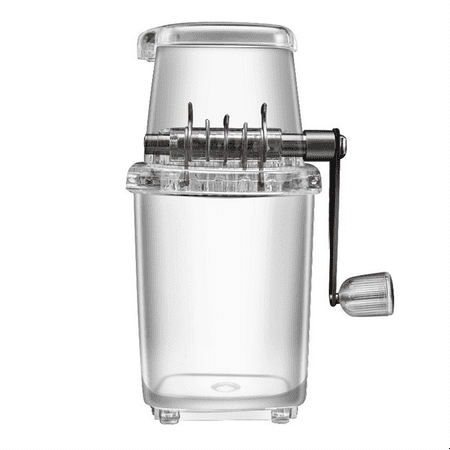 

Deoxygene Portable Manual Ice Crusher Shape Hand Crank Manual Ice Crusher Shaved Ice Machine Kitchen Bar Ice Blenders Fun Drinks