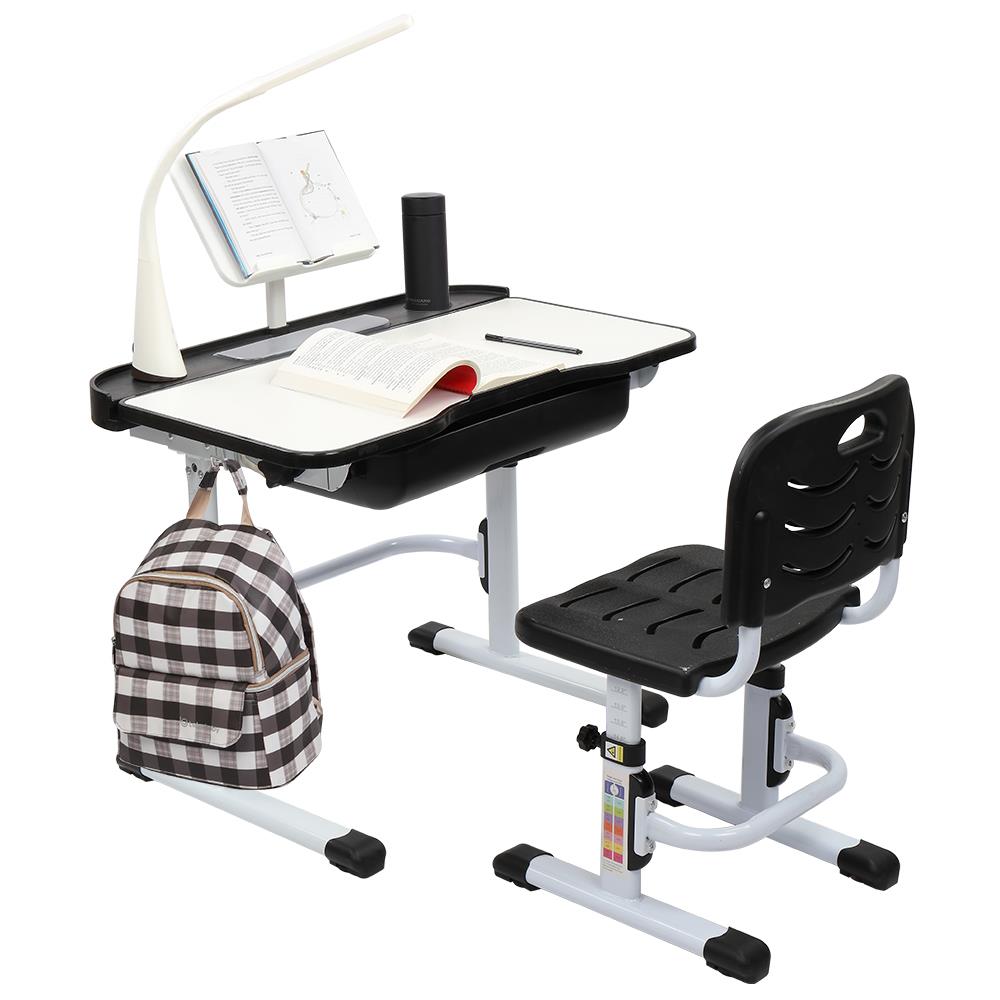 Ktaxon Kids Desk and Chair Set Height Adjustable Children Study Table with Light, Ergonomic Design - image 3 of 15