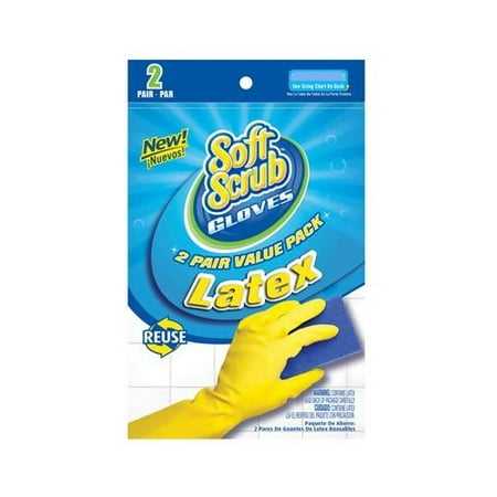 

12324-26 Latex Gloves Yellow With Flocked Lining XL 2-Pr. - Quantity 6