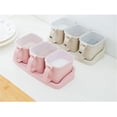 thumbnail image 3 of jesticaly 4 Grids Spice Can Sugar Salt Seasoning Box Cooking Flavor Storage Container Cruet Condiment Bottle Jar Hotel Restaurant, 3 of 6