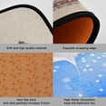 thumbnail image 2 of 2-Piece Kitchen Rugs Set Non-Slip Mats Carpet Floor for Kitchen, Bathroom (19.7"x27.6" & 19.7"x47.2") Snowmen and Deer in The Forest, 2 of 7