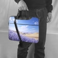thumbnail image 5 of Lsque Lavender Fields Under Blue Sky Pattern Laptop Bag – Portable & Slim Single-Shoulder Computer Case with Adjustable Strap, Protective, Lightweight for 13”/14”/15.6” Laptops, 5 of 8