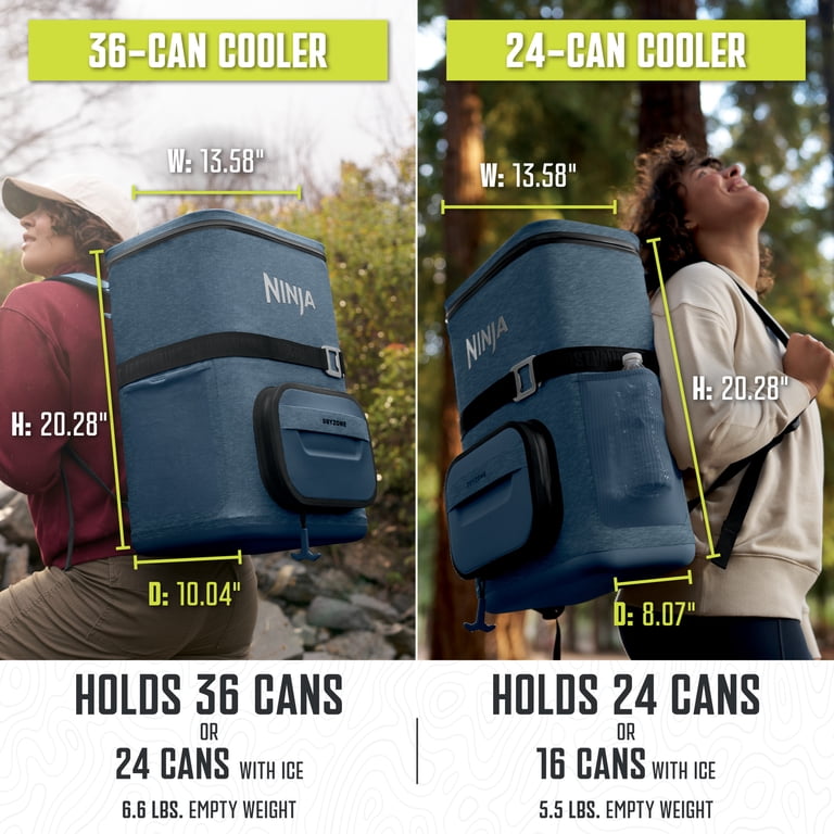 Ninja FrostVault Go 36-Can Backpack Soft Cooler with Cold Dry Zone
