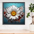 thumbnail image 3 of 5D bricolaje taladro redondo completo diamante pintura flores rompiendo decoración del hogar FLhrweasw Nuevo, 3 of 9