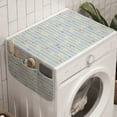 thumbnail image 1 of Floral Washing Machine Organizer, Print of Spring Flowers and Dandelion Striped Pastel Background, Anti-slip Fabric Top Cover for Washer and Dryer, Multicolor, by Ambesonne, 1 of 1