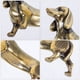 thumbnail image 5 of Miniatura de perro salchicha de latón: Figura de perro salchicha miniatura para estantería de oficina - Estatua antigua de animal para escritorio - Figura de perro pequeño, 5 of 7
