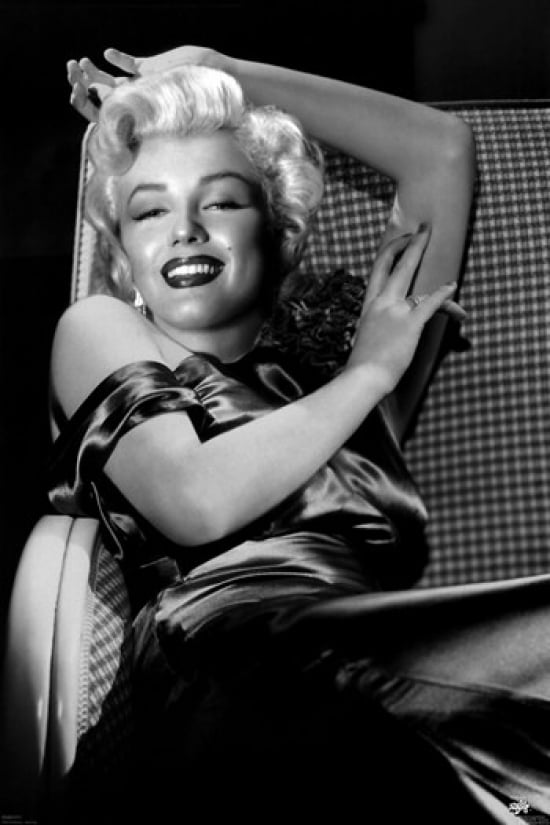 Marilyn Monroe Reclining Poster Poster Print Walmart Com