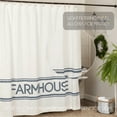thumbnail image 5 of VHC Brands Sawyer Mill Blue Farmhouse Cotton Fabric Shower Curtain for Bathroom Decor 72x72, 5 of 6