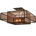 thumbnail image 2 of Meyda Tiffany 134842 Quadrato Umador 4 Light 51" Wide Semi-Flush Square Ceiling Fixture -, 2 of 7