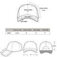 thumbnail image 3 of Baseball Cap Ball Dad Hat Adjustable Plain Solid Washed Men Women Washed PC, 3 of 7