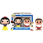Angle View: Disney Princess Funko POP! Disney Snow White & Grumpy Mini Figure 2-Pack