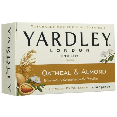 - Yardley London Soap Bath Bar Oatmeal & Almond 4.25 Oz 120 G Pack of 8