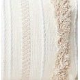 thumbnail image 6 of Fennco Styles Handmade Tufted Woven Tassel Decorative Throw Pillow Cover & Insert 20" W x 20" L - White Boho Cushion for Home, Couch, Bedroom, Living Room Office Décor, 6 of 6