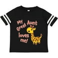 thumbnail image 3 of Inktastic My Great Aunt Loves me- cute giraffe Boys or Girls Toddler T-Shirt, 3 of 5