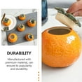 thumbnail image 3 of 1Pc Fruit Shape Ceramic Jar Simulation Orange Decoration New Craft, 3 of 8