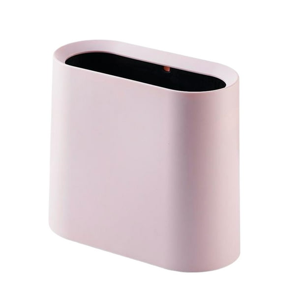 Cesta de basura con asa Yuarrent Grande Rosa