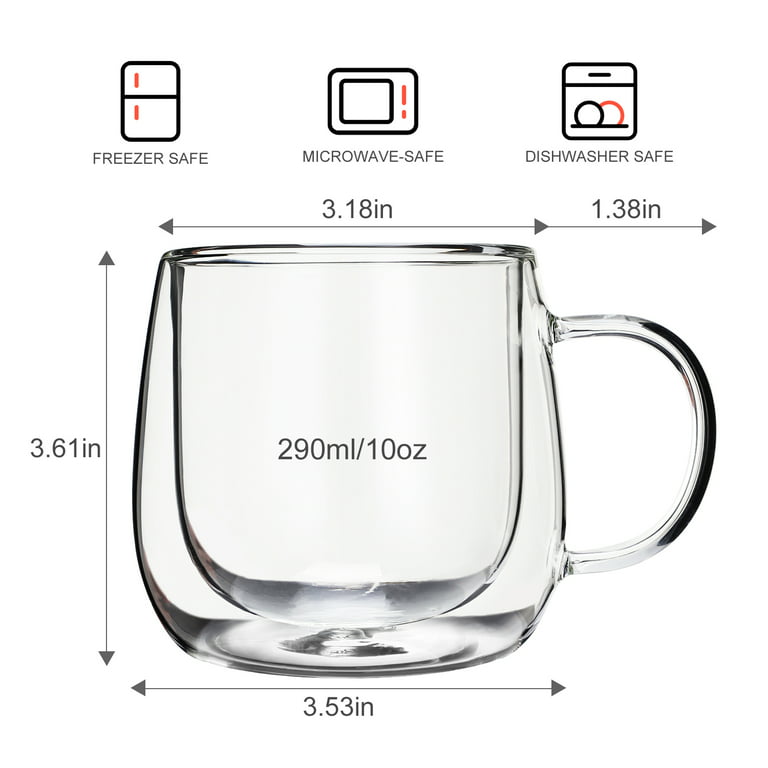Double walled glass 290ml s/2