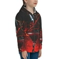 thumbnail image 5 of Kdxio Halloween Vampire Party Pattern Kids Boys Girls Zip Up Hoodie 3D Printed Hooded Sweatshirt Hoody Coat with Pocket 7-12 Y-Medium, 5 of 6