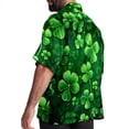 thumbnail image 3 of Saint Patrick's Day Men's Casual Printed Button Down Short Sleeve Beach Shirts, 3 of 6