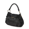 thumbnail image 2 of Pre-Owned Prada Black Pleated Bow Hobo Shoulder bag Pleated Nylon Canvas, 2 of 10