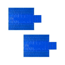 Airbag/Parachute 2 Pack Fabric Blue Ultra Light Lumber Tarp 24' x 27' (8' Drop) - 14 Oz Vinyl Lumber Tarps for Flatbed Truck & Trailer