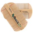 thumbnail image 4 of Small Tooth Comb Double-Sided Comb for Hair Caring Bamboo Assorted Color Hair Care 2Pcs, 4 of 5