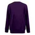 thumbnail image 4 of Chemises de Compression à Manches Longues pour Femmes à Col Rond Uni Plus Sweat-Shirt Oversize Ample Pulls à la Mode des Hauts Légers pour les Femmes de Grande Taille, 4 of 4