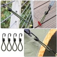 thumbnail image 2 of Shisuyan Multipurpose Elastic Drawstring Dark Green 4Set 1.6x5.9In, 2 of 8