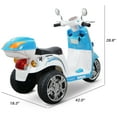KidZone Kids Blue 6 V Scooter Powered RideOn