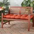 thumbnail image 2 of Greendale Home Fashions Rust 51 x 18 in. Outdoor Reversible Tufted Bench Cushion, 2 of 9