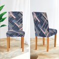 thumbnail image 3 of Yayeee 2 Pack Dining Chair Covers Stretch Parson Chairs Slipcovers Seat Protector, Black Stripes, 3 of 6