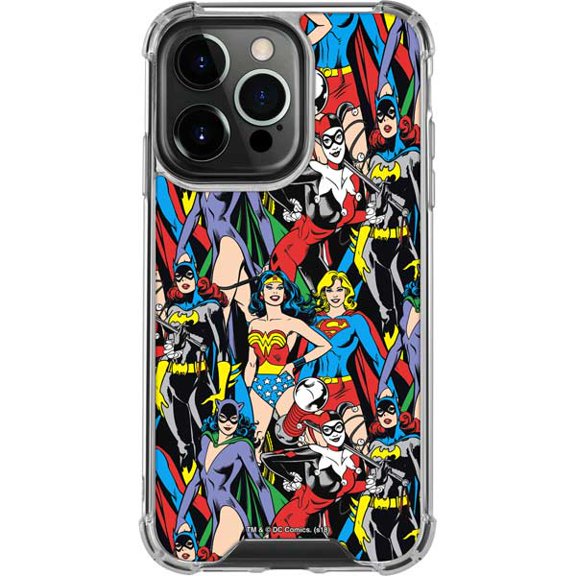 Skinit DC Comics Wonder Woman DC Bombshells Characters Pattern iPhone 16 Pro Clear Case