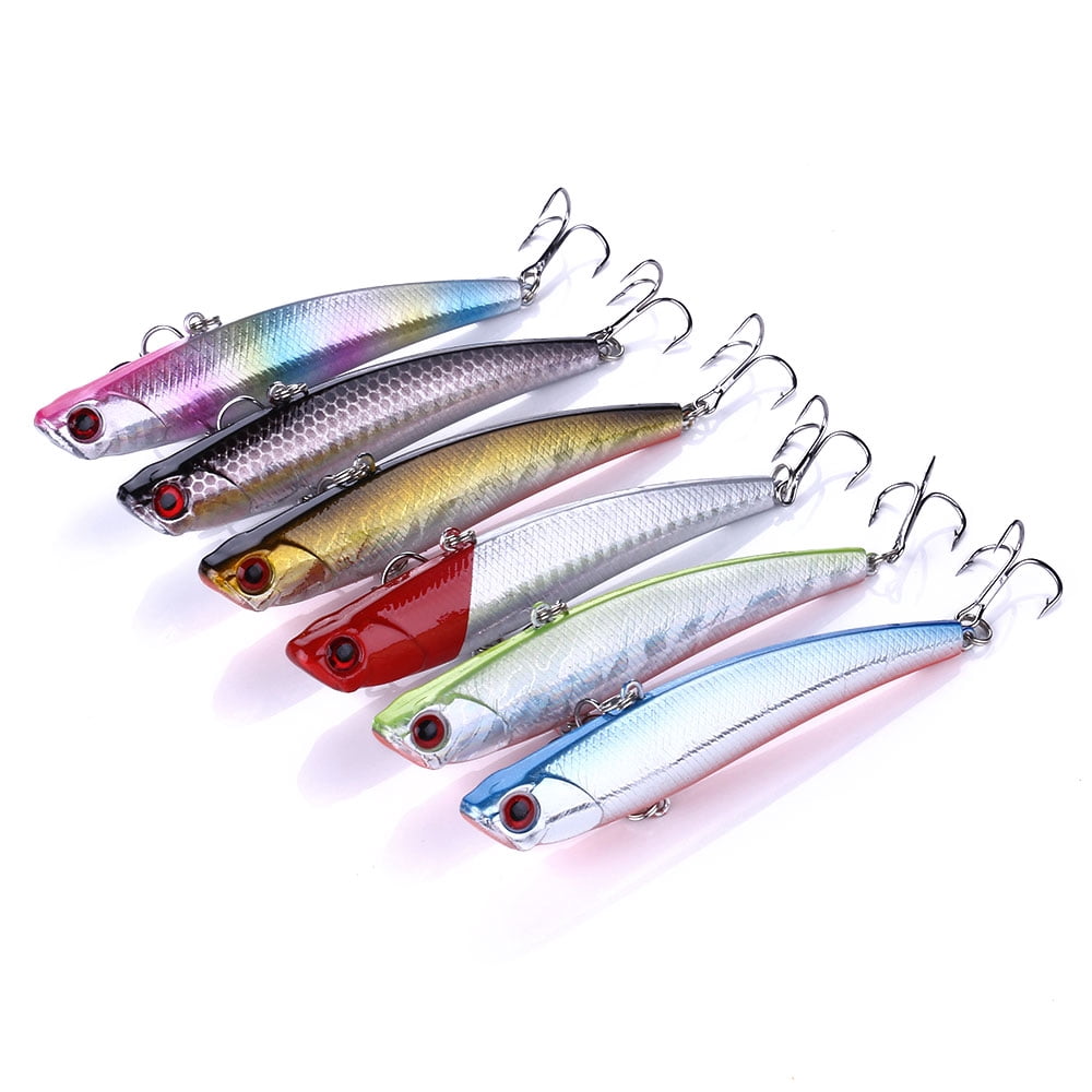 HENGJIA Fishing Lures Bass, Deep Diving Lipless Crankbaits for Bass Minnow VIB Lifelike Hard Baits Sinking Fishing Lure for Bass, Redfish, Trout, Walleye Saltwater Freshwater, 3.74in/0.92oz