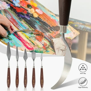KINGART® Stainless Steel Artists Palette Knife Set, Painting