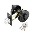 thumbnail image 1 of Cerradura de puerta con cerrojo con llaves, cerradura de seguridad de puerta delantera resistente al desgaste contemporánea, cerradura de entrada para Negro, 1 of 8