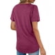 thumbnail image 4 of Blusa de manga corta con cuello redondo, Top de corte informal para mujer, elegante, transpirable, a la moda, para verano, 4 of 6