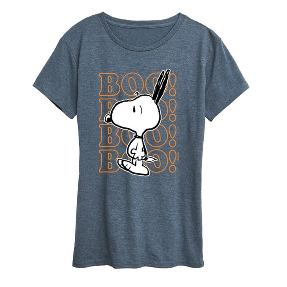 Peanuts - Boo Snoopy Scared - Women's Short Sleeve Graphic T-Shirt
