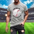 thumbnail image 3 of Menu2019s T-Shirt Décontracté à Manches Courtes avec Design Thème Baseball pour Confort et Usage Quotidien, 3 of 4