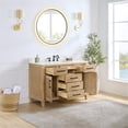 thumbnail image 4 of Solana 48" Wood Vanity in Weathered Fir Calacatta White Quartz Top with Mirror, 4 of 14