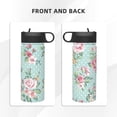 thumbnail image 3 of Yiaed Vintage Floral Print Water Bottle with Straw Lid, Stainless Steel Double Wall Insulated Water Bottle | Leak-Proof and Spill-Proof Water Bottle, 3 of 8