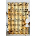 thumbnail image 1 of ABPHQTO Notas musicales Cortina de ventana Cortina de cocina Tamaño 130x210 cm (Una pieza) ABPHQTO Window-ZK74-One, 1 of 2
